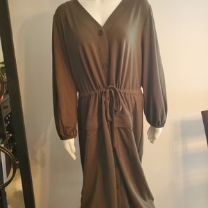 NWOT Plus Size Drawstring Dress